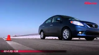 2012 Nissan Versa 1.6 SL Track Test Video