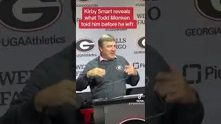 Here's what Todd Monken told Kirby Smart about Georgia's future before Monken left for the NFL