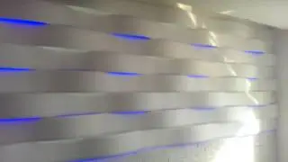 3D стена из гипса с led подсветкой