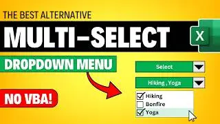 Multi-Select Dropdown List in Excel | No VBA Required