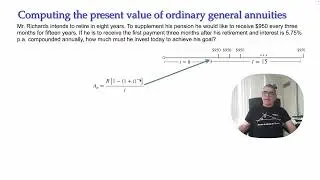 Present Value of a General Annuity - Combination Problem #1
