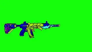 M416 Gun fire green screen video