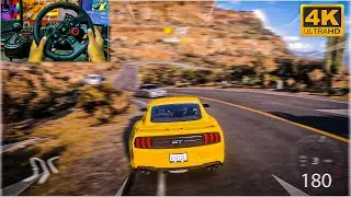 forza horizon 5 gameplay forza horizon 5 realistic driving  FORD MUSTANG GT