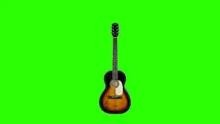 Green screen effect guitar real