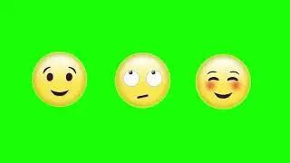 emoji on Green Screen 4K