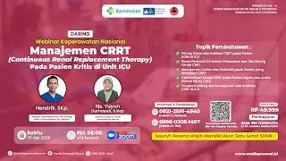 Update Manajemen CRRT bagi Perawat ICU, 3 SKP Kemenkes ‼️ 