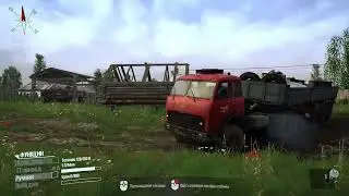 Spintires: Mudrunner (2K 60 FPS) - Recon & Repair with semitrailer! "Meshchera" Walkthrough #2