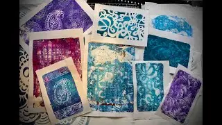 Gelli Plate Printing Session - how I use my gelli plate