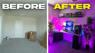Transforming My EMPTY Room To My Dream Setup Room!