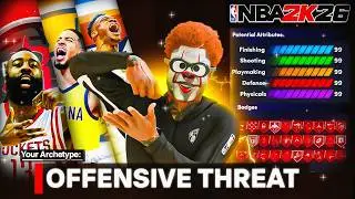 *NEW* BEST OFFENSIVE THREAT BUILD in NBA 2K26! The DEMIGOD PG That Broke NBA 2K26! Best Build 2K26!