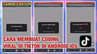 viral tiktok , Cara membuat web gombal coding viral di tiktok android & ios