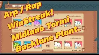 ARP | RAP | Midlane Termi | Backlane Plant | Season19 New Meta Strat | Win Streak | Chambalero| Axie