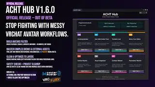 ACHT Hub v1.6.0 Official Release — VRChat Avatar Unity Toolkit