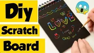 Diy scratch paper notebook / magicnotebook / handmade scratch notebook / easy paper craft