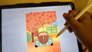 Draw With Me: Fall Car Illustration 🍁🚗