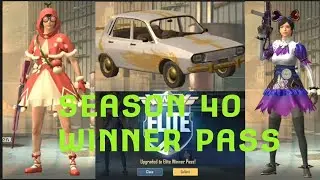 Season 40 Winner Pass All Rewards Pubg mobile lite ❤️ || 1-30 || 
