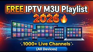 Free TV IPTV M3U Playlist 2026 | Watch 1000+ Live TV Channels FREE on Any Device