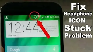 how to fix Headphone icon stuck notification bar problem / headphone symbol problem- hands-free mode