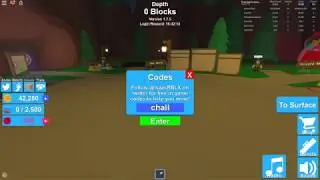 Roblox Mining Simulator codes