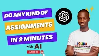 Do any kind of assignments in 2 minutes with chatGPT AI. #makemoneyonline #chatgpt #2023