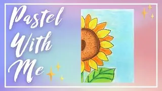 How to Draw: Chalk Pastel Sunflower