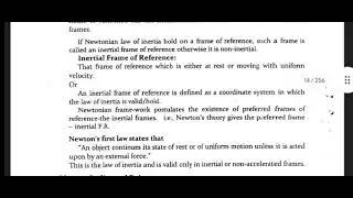 what is an inertial frame of Reference?Law of inertia |lecture 3 Relativity and cosmology pu syllabi