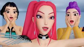 Zoey and Mira Stuck - KPop Demon Hunters Animation