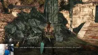 Dark Souls 2: SotFS Exploring No Man's Warf & Flexile Sentry + Some Lost Bastille