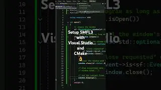 Setting up SFML 3 with CMake and Visual Studio