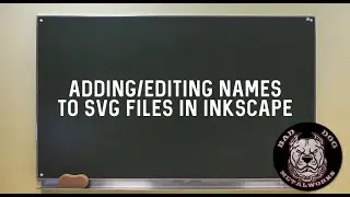 How to Add or Edit Names to SVG Files in Inkscape - Inkscape Video Tutorial
