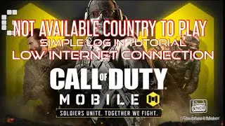 COD |CALL OF DUTY |LOG IN TUTORIAL |CONNECTION PROBLEM |COUNTRY NOT AVAILABLE TO PLAY |NurseLeomarTv
