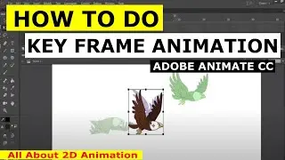 How to do key frame animation_Bird fly Key frames loop animation  Animate CC