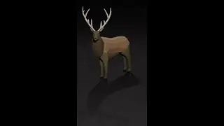 Blender - Low Poly Deer Elk Speed Modeling