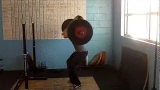Kylie Craine - 100kg Front Squat @ 58kg - 1/13/2012