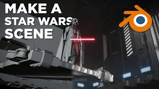 How To Make A Star Wars Scene | Blender 2.9
