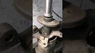 pressing out the front hub bearing in accelerated mode #shorts