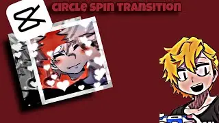 circle spin transition x heart overlay | capcut tutorial