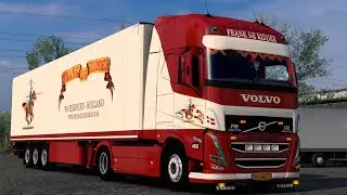 Обзор мода: VOLVO FH5 + TRAILER "FRANK DE RIDDER" V3 для Euro Truck Simulator 2 (v1.49.x)