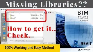 Download Revit project template || Install Revit Libraries