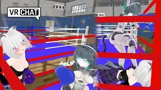 Training with the boxing bot on expert mode! ⚙️🔧 VRchat KICKBOXING
