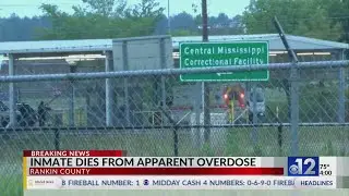 Mississippi inmate dies after apparent overdose