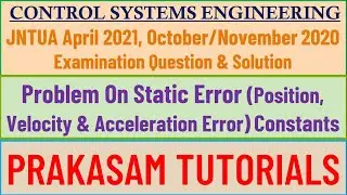 SEC Problem 1 # April 2021 # Oct/Nov 2020  # JNTUA Previous Examination Question & Solution
