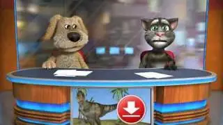 Talking Tom & Ben performing clocks of coldplay
