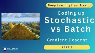 Coding up Stochastic and Batch Gradient Descent in Python | for Regression