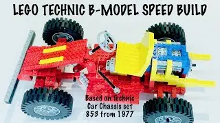 Lego Technic Car Chassis 853 B-Model (Buggy) - Speed Build & Motorisation
