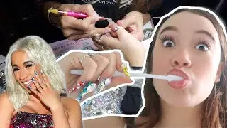 My $$$ Cardi B Nail Artist Experience in NYC! Worth it? Fiona Frills