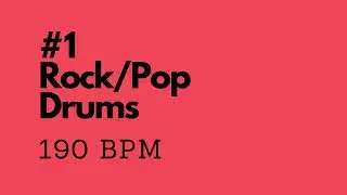 Rock/Pop Drum Backing Track #1 - 190 bpm