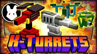 K-Turrets! So I started blastin'... Bit-By-Bit Minecraft mod