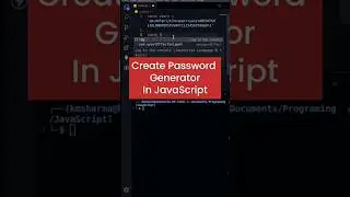 Create Password Generator In JavaScript #mrsolodev #youtubeshorts #ytshort #shorts #javascript