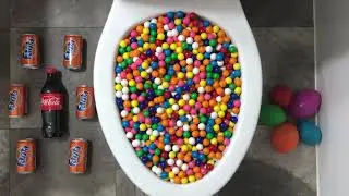 Will it Flush? - Coca Cola, Fanta, Mirinda Balloons, Gumballs
